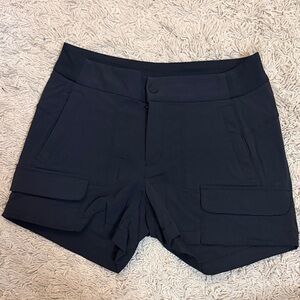 Athleta Black Cargo Performance Shorts